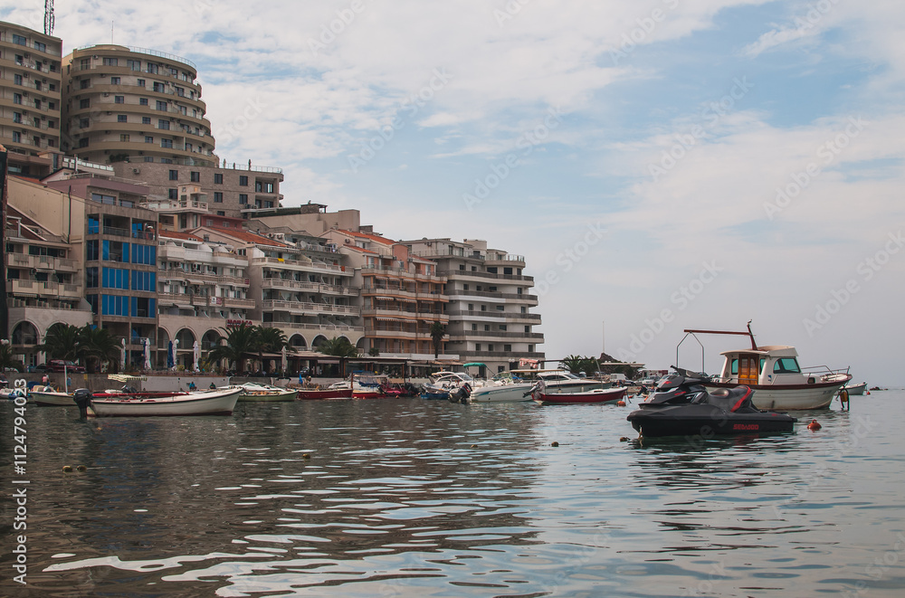 Obraz premium Resort village Rafailovici in the municipality of Budva, Montenegro.