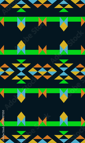 A reimagined Native pattern that combines ancestral motifs with modern simplicity, creating a design that speaks to both tradition and contemporary style. Ideal for a unique yet timeless touch