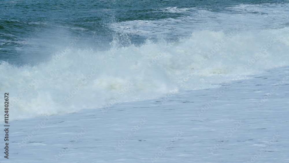 Amazing Water Background At Storm. Big Splash Sea Wave. Dangerous On Beach. Real time. Amazing Water Background At Storm. Big Splash Sea Wave. Dangerous On Beach. Real time.