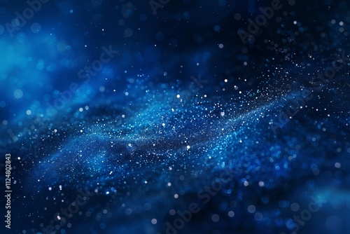 Abstract blue bokeh background