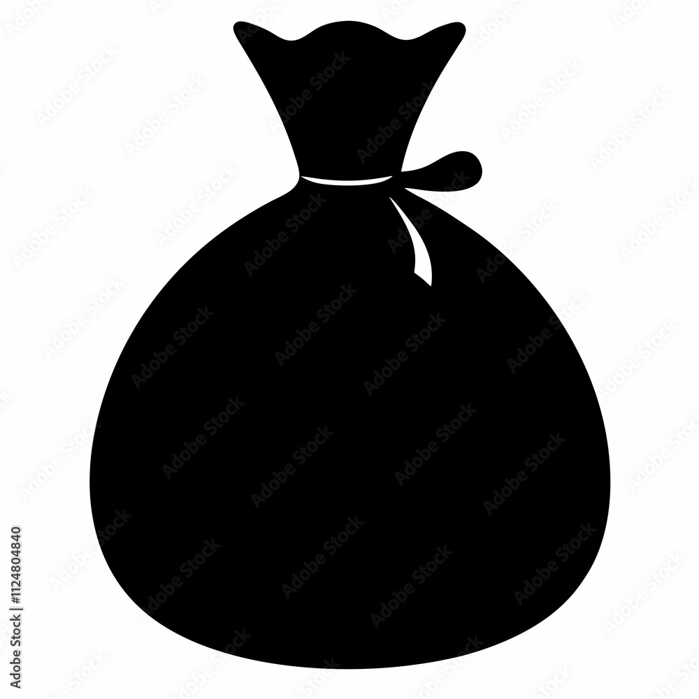 Money Bag Silhouette Vector Art Design Money Bag Silhouette Vector Art Design