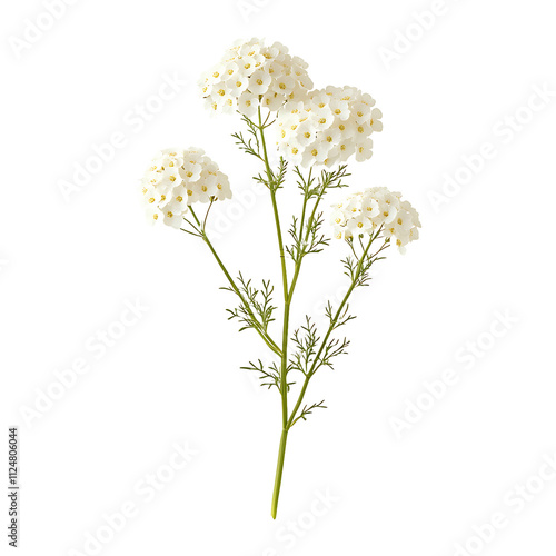 Delicate Herbal Flower isolated on transparent background