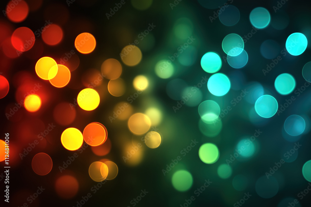 Colorful Bokeh Lights Background, Abstract Festive Design Colorful Bokeh Lights Background, Abstract Festive Design