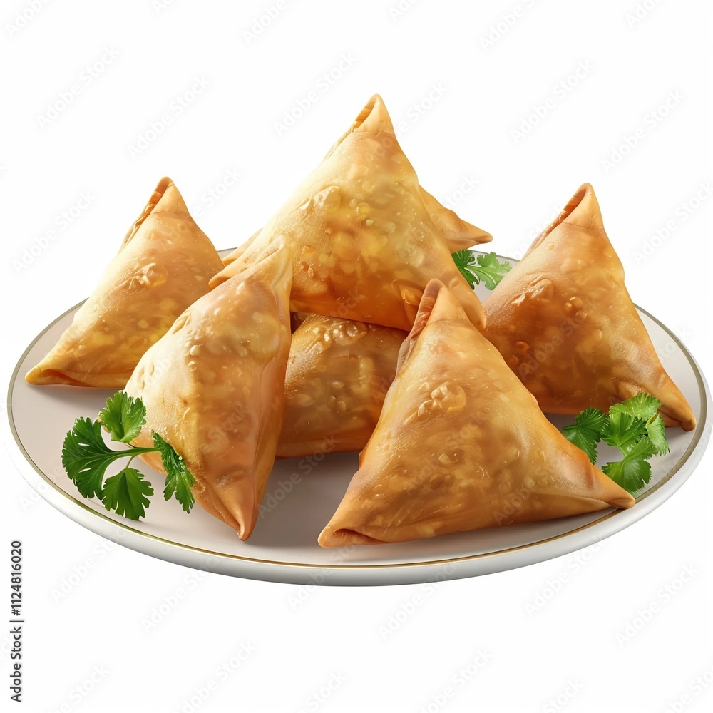 pancakes with cream and mint with white background. pancakes with cream and mint with white background.