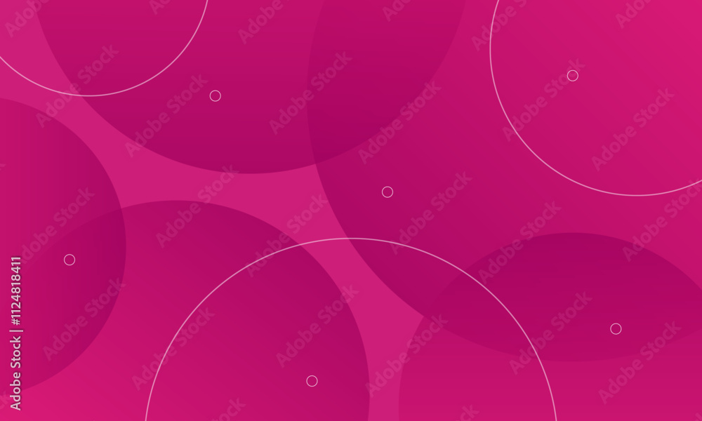 abstract pink circles background, gradient color background