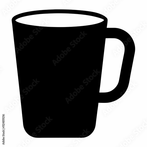 Silhouette Vector Design Coffee Mug Icon