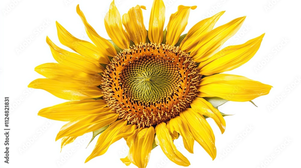Obraz premium A Vibrant Yellow Sunflower in Full Bloom
