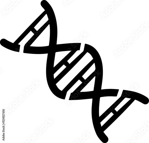 DNA cell doodle icon