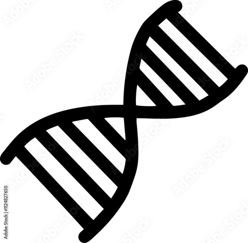DNA cell doodle icon
