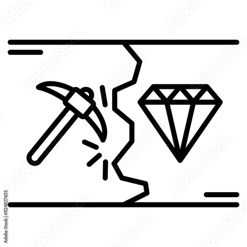 prospecting single icon