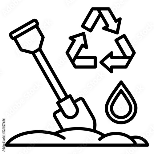 reclamation single icon