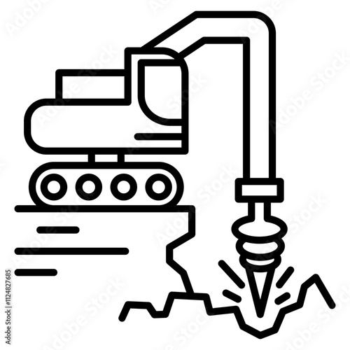 geological engineering single icon