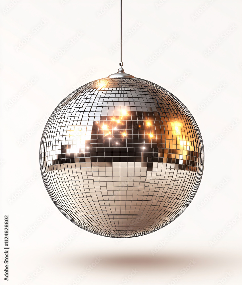 Obraz premium disco background with disco balls in purple and gold lighting 