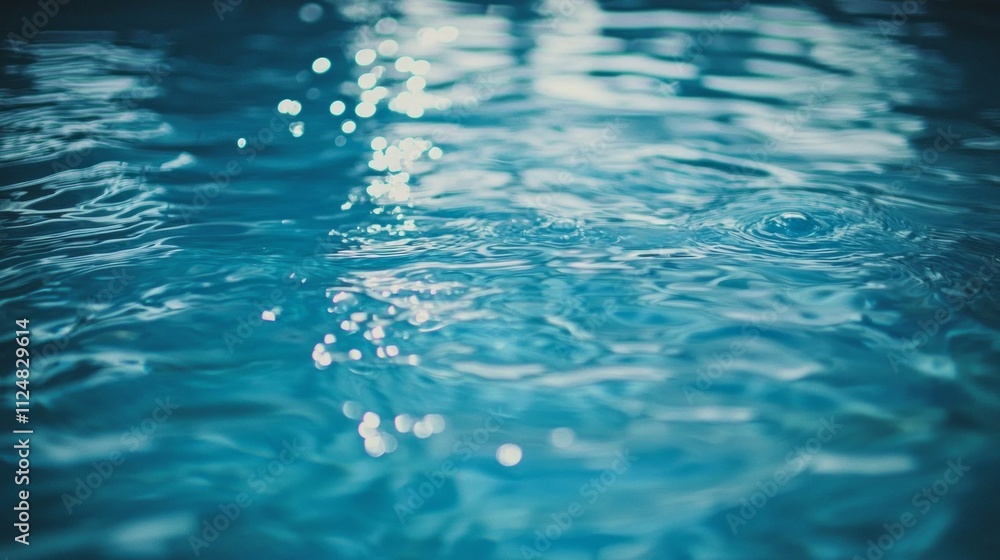 Crystal clear turquoise water gently ripples under the warm sun, creating a beautiful play of light with shimmering reflections as the day unfolds peacefully Crystal clear turquoise water gently ripples under the warm sun, creating a beautiful play of light with shimmering reflections as the day unfolds peacefully