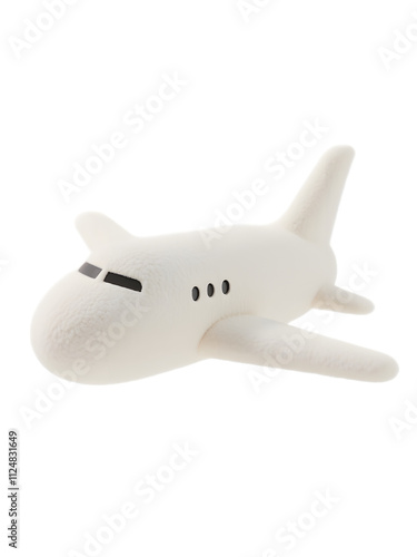 Airplane isolated on white background