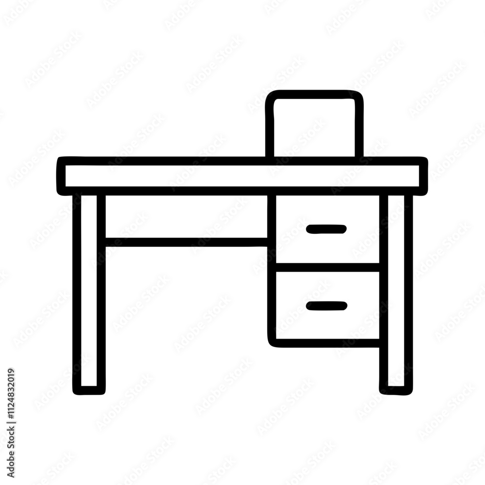 briefcase icon, office vector icon - black outline icon of briefcase symbolizing office, workspace, and modern office in simple design. briefcase icon, office vector icon - black outline icon of briefcase symbolizing office, workspace, and modern office in simple design.