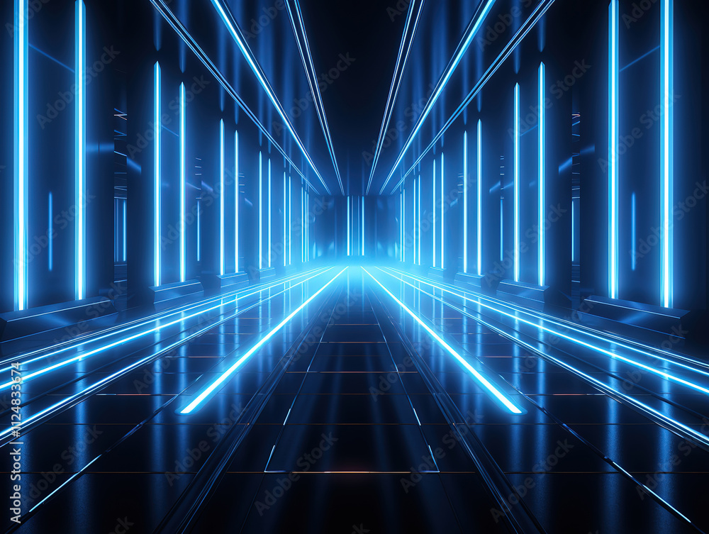 Attractive abstract blue background with numbers