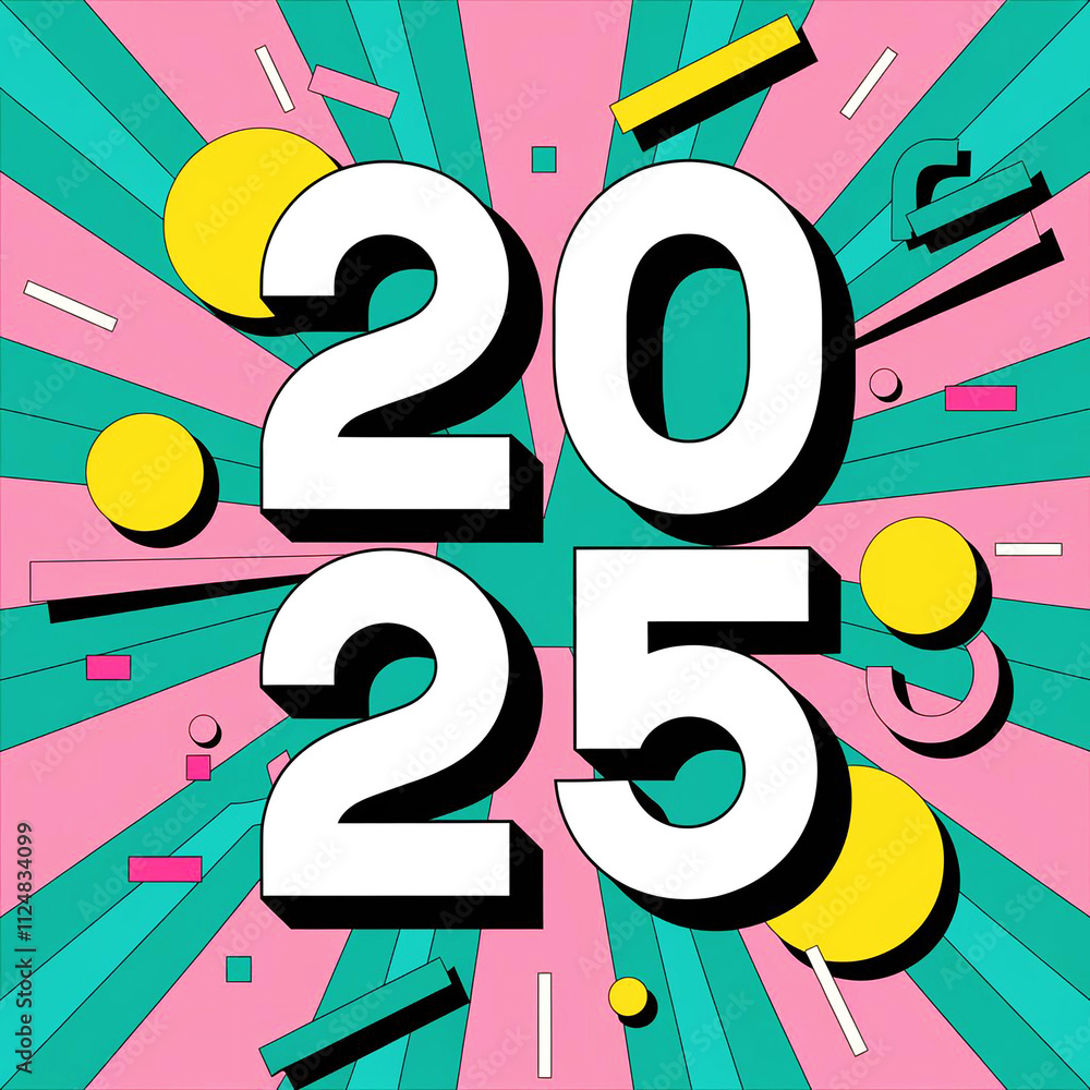 background with 2025 numbers background with 2025 numbers