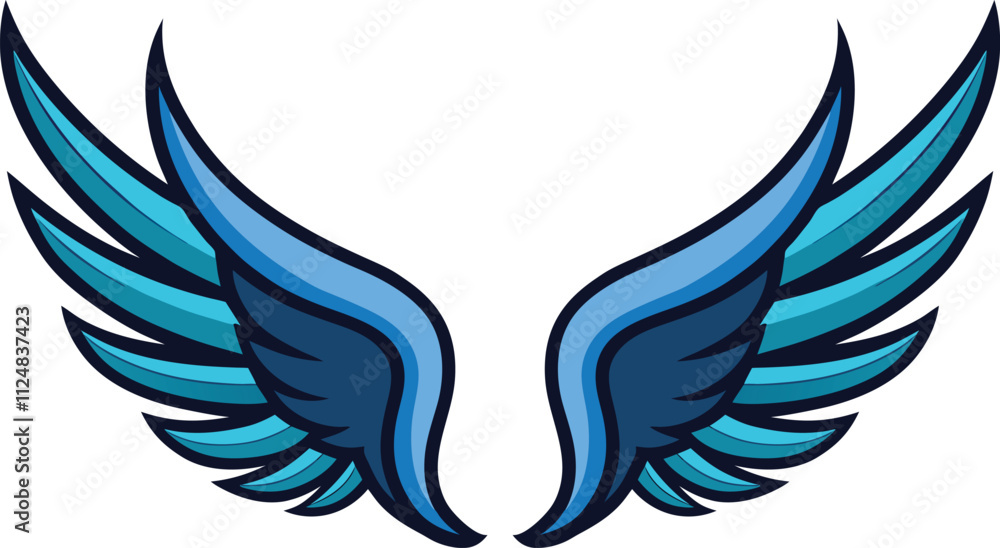 Obraz premium vector wing design