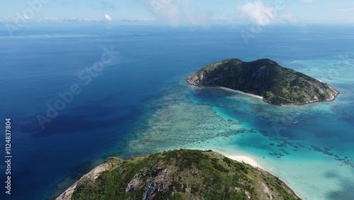 Beautiful Lizard Island Resort tropical island paradise australia queensland drone photo