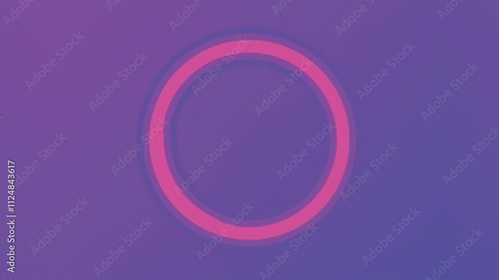 Harmonious interplay of tapered pink circles and falling drops on a purple background. Optical illusion. Digital seamless loop animation. 3d rendering. 4K, Ultra HD resolution Harmonious interplay of tapered pink circles and falling drops on a purple background. Optical illusion. Digital seamless loop animation. 3d rendering. 4K, Ultra HD resolution