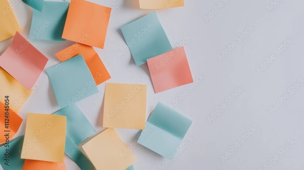Vibrant Collection of Colorful Sticky Notes Vibrant Collection of Colorful Sticky Notes