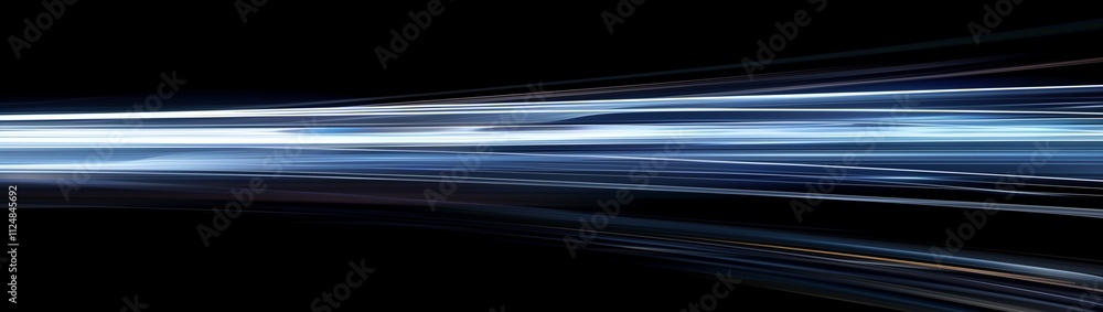 Abstract light speed, motion blur, blue and white on a black background, lines Abstract light speed, motion blur, blue and white on a black background, lines