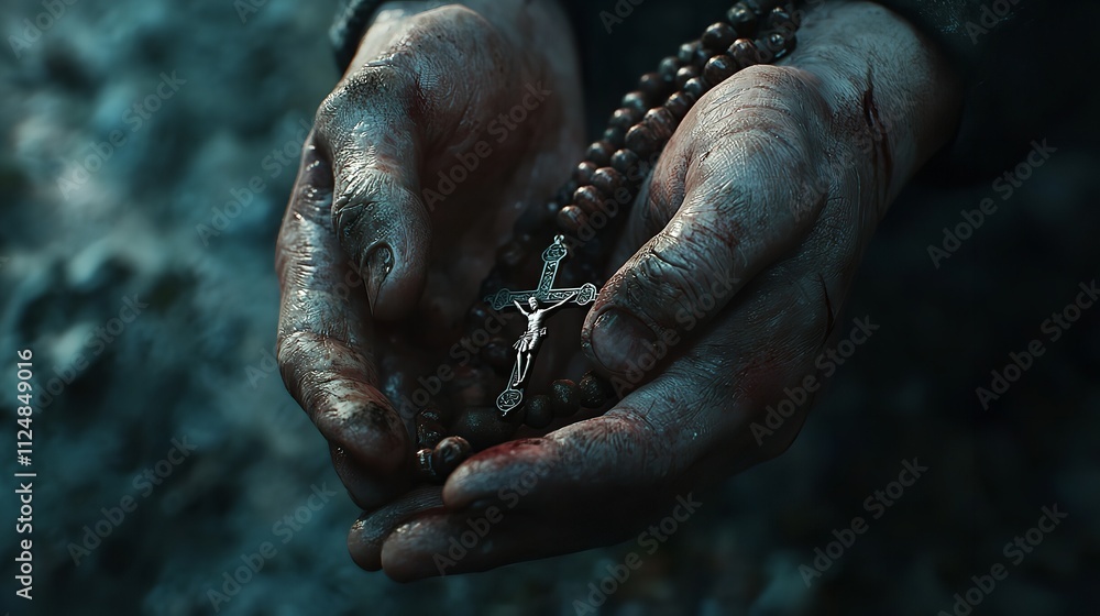 Hands and Rosary: 16K Resolution Ultra-Photorealistic Hands and Rosary: 16K Resolution Ultra-Photorealistic