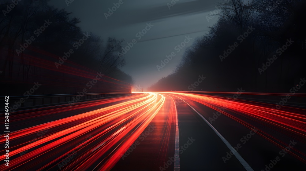 long red light speed exposure photo long red light speed exposure photo