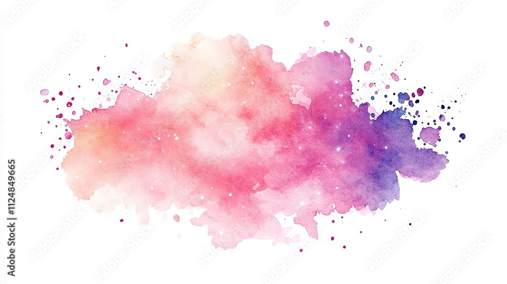 Abstract Watercolor Galaxy Pink Purple Hues Abstract Watercolor Galaxy Pink Purple Hues