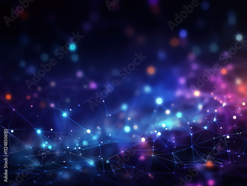 Wallpaper Mural Exceptional A network concept with interconnected nodes Torontodigital.ca