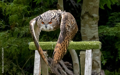 The Eurasian Eagle-Owl (Bubo bubo). photo