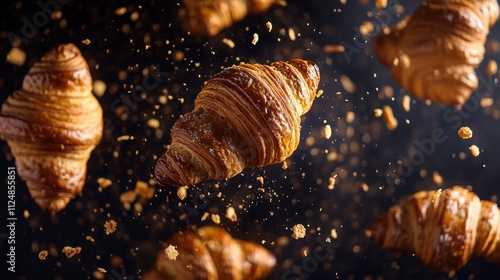 Freshly Baked Croissants with a Touch of Sweetness