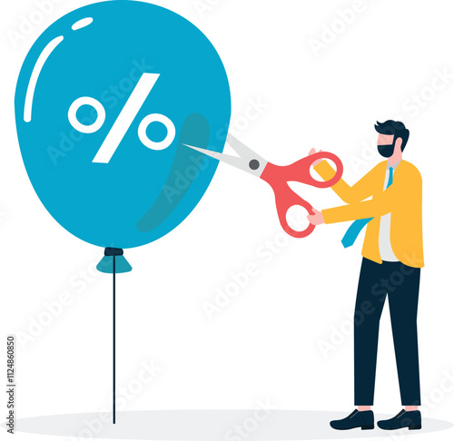 Beat inflation. controlling inflation by raising interest rates. economic risk or investment bubble.
