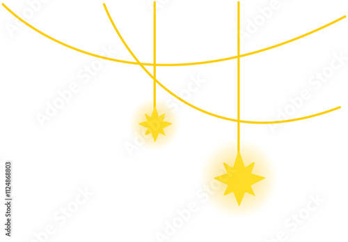 Wallpaper Mural Qixi Hanging Glow Star decoration
 Torontodigital.ca