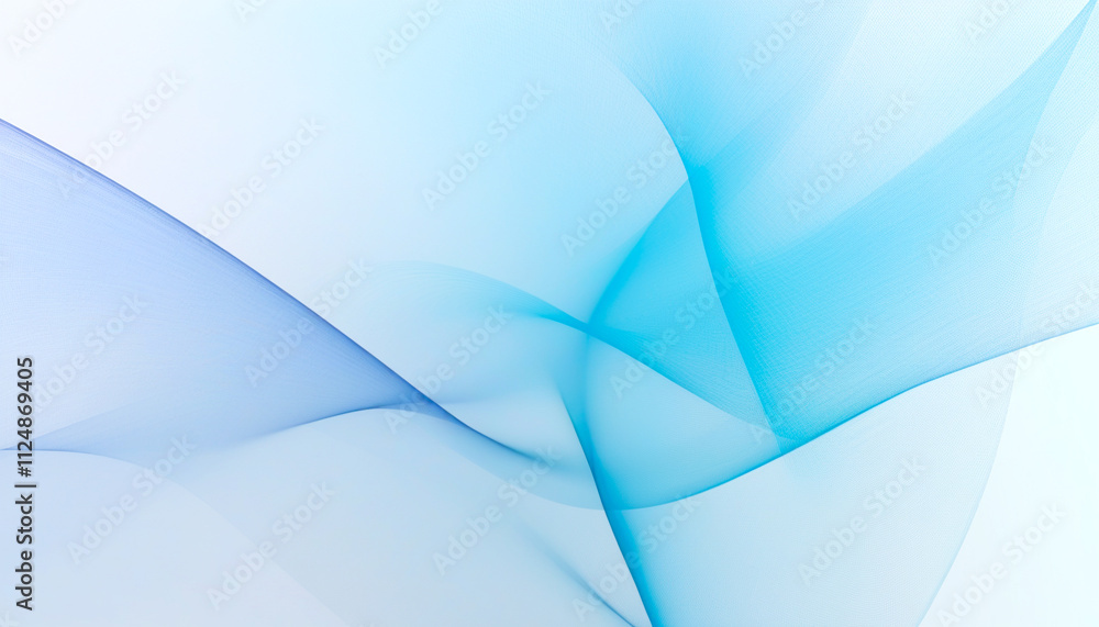 Obraz premium Soft waves of blue and white dance gently in an abstract composition