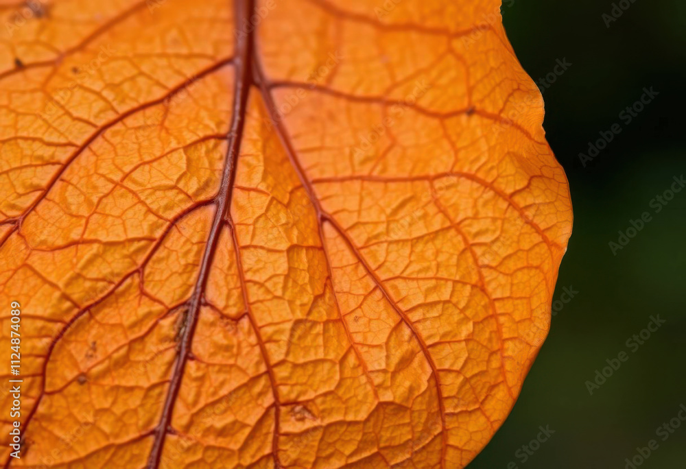 Obraz premium Textured Surface Of A Dried Leaf Showing Wrinkles
