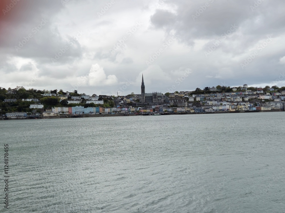 Cobh City in Ireland, Touristic Location View Cobh City in Ireland, Touristic Location View