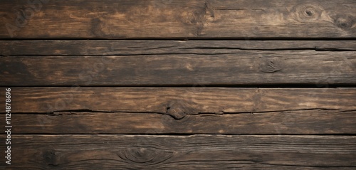 Grunge wood with deep, faded grain and weathered finish photo