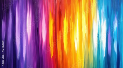 Wallpaper Mural Vibrant Abstract Vertical Brush Strokes in Vivid Colors of the Spectrum Torontodigital.ca