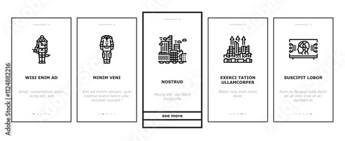 cyberpunk digital city future onboarding mobile vector cyber technology, modern street, night light, building urban, fantasy, town blue cyberpunk digital city future illustrations