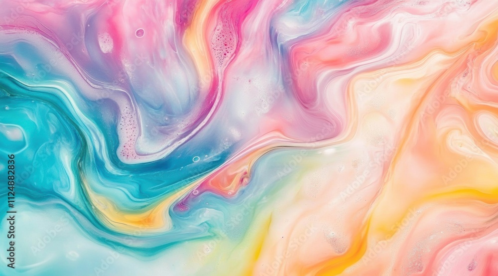 Abstract background with colorful shapes, soft and flowing curves, reminiscent of liquid forms, creating an elegant composition. Abstract background with colorful shapes, soft and flowing curves, reminiscent of liquid forms, creating an elegant composition.