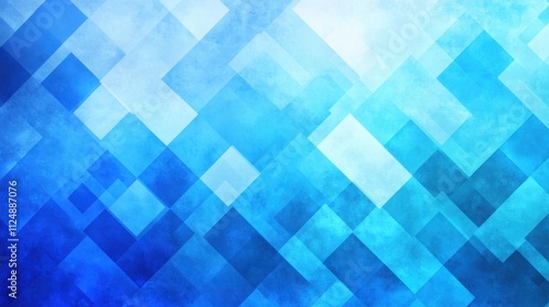Abstract Blue Gradient Geometric Background with Soft Textures and Shapes