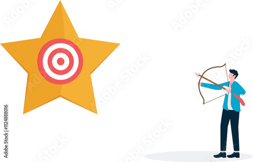 Leader Successful, The success of achieving the planned goals. Business precision as leader goal achievement.

