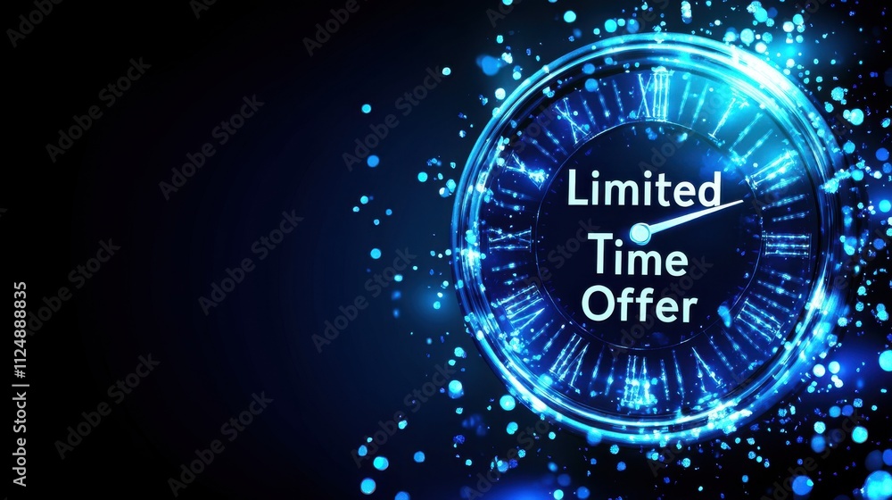 Eye-Catching Limited Time Offer with Clock Design Eye-Catching Limited Time Offer with Clock Design