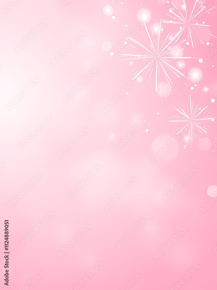 modern pink abstract background design with exploding fireworks with bright swirls and lights
