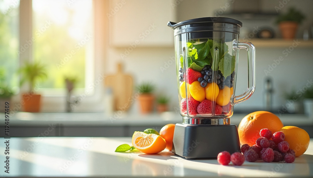 Blender with Fresh Fruits Ready for Smoothie Blender with Fresh Fruits Ready for Smoothie
