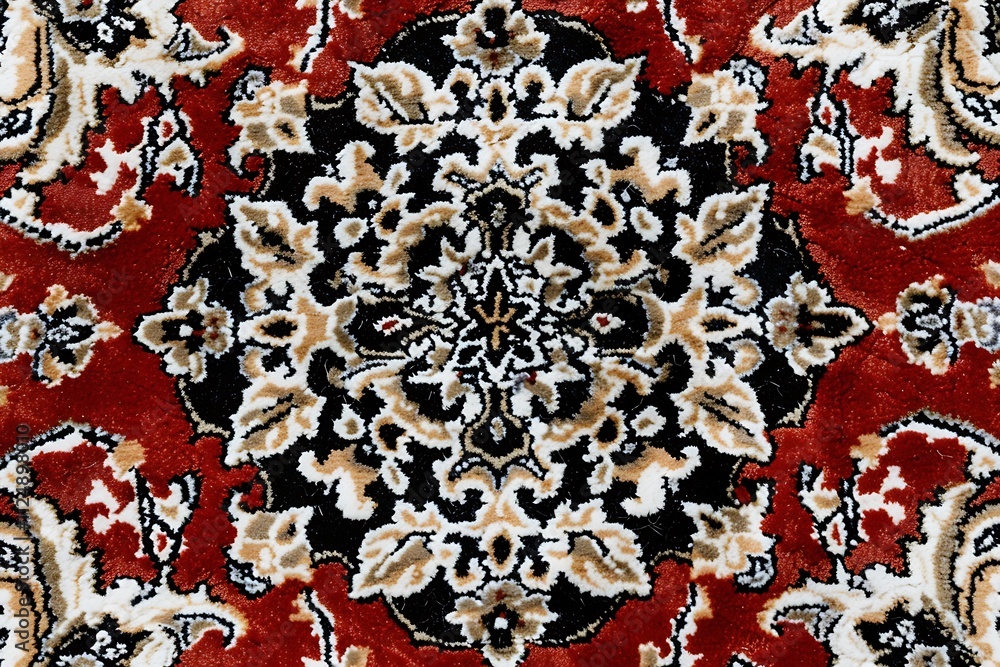 Detail of a carpet with a pattern Detail of a carpet with a pattern