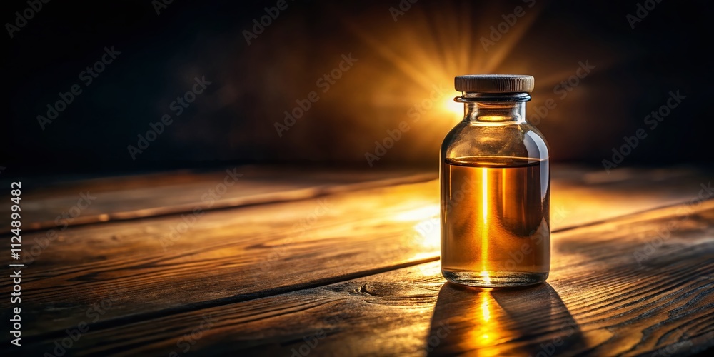 Captivating Low Light Photography of a Medical Bottle with Soft Glowing Reflections and Subtle Shadows, Creating an Atmosphere of Calm and Care in a Clinical Setting Captivating Low Light Photography of a Medical Bottle with Soft Glowing Reflections and Subtle Shadows, Creating an Atmosphere of Calm and Care in a Clinical Setting