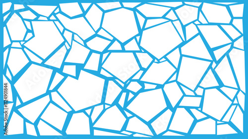 A vector background design abstract a geometric shape pattern like broken glass with blue and white colors